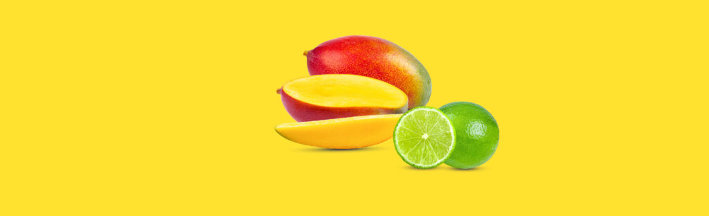 lime and mangoes